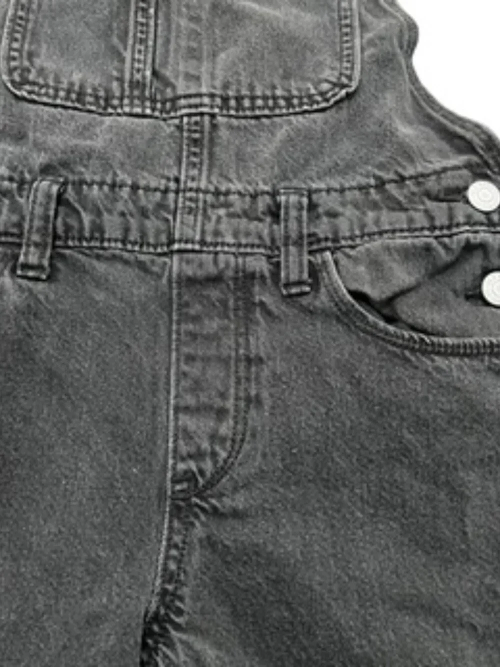 Old Navy Black Denim Overalls Girls XL (14-16) adjustable straps